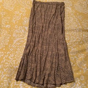Leopard print skirt